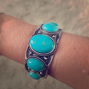 Turquoise cuff bracelet